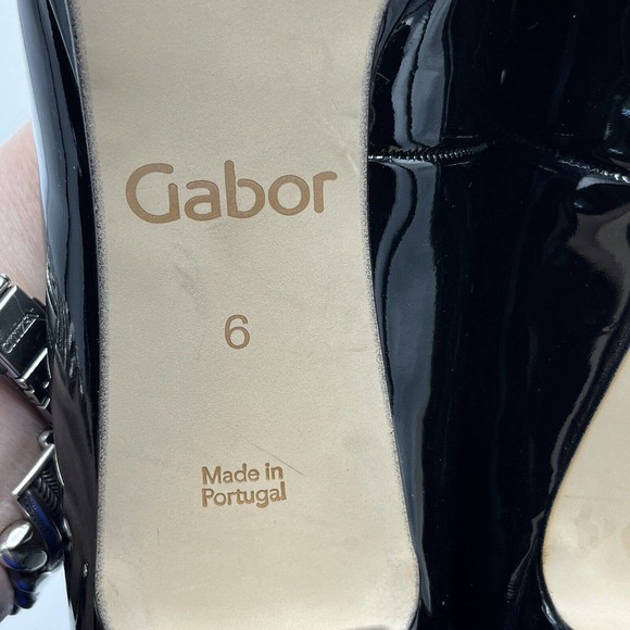 Gabor Splendid Pump Patent Round Toe High Heel Shoe - Picture 6 of 12